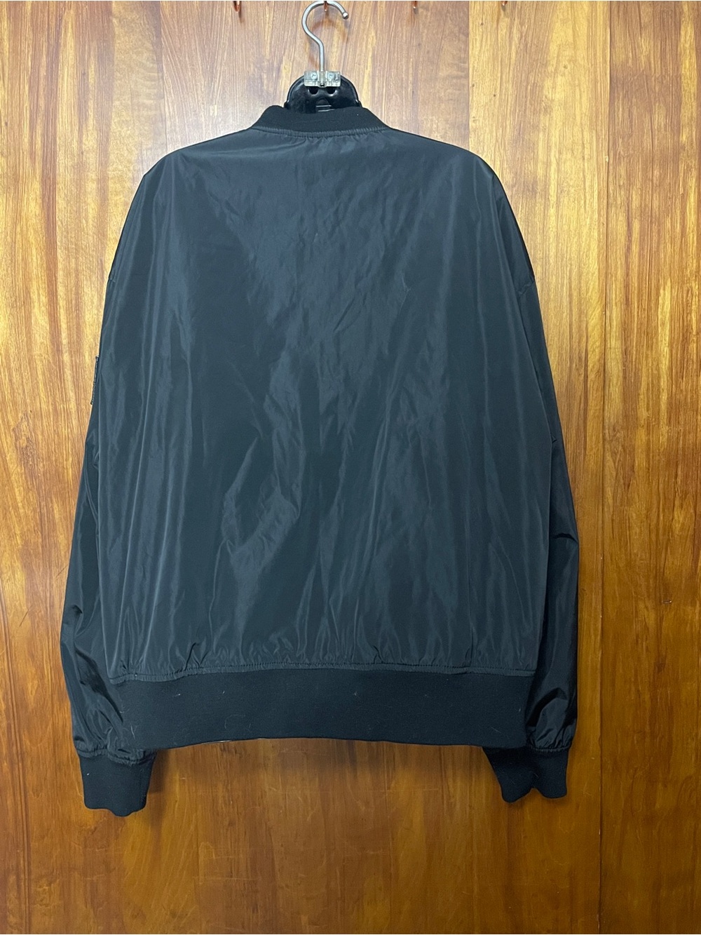 Star Wars Rebel Alliance Flight Bomber Jacket 2XL Black Satin X-Wing Patch - Picture 2 of 7